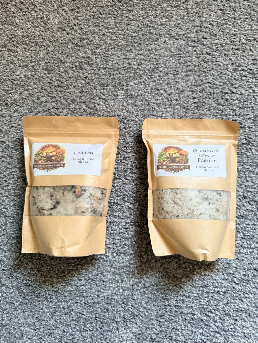 Hearth, Hammer & Harvest Herbal Bath Salt Duo – 2 x 400g Unopened 2 for 1